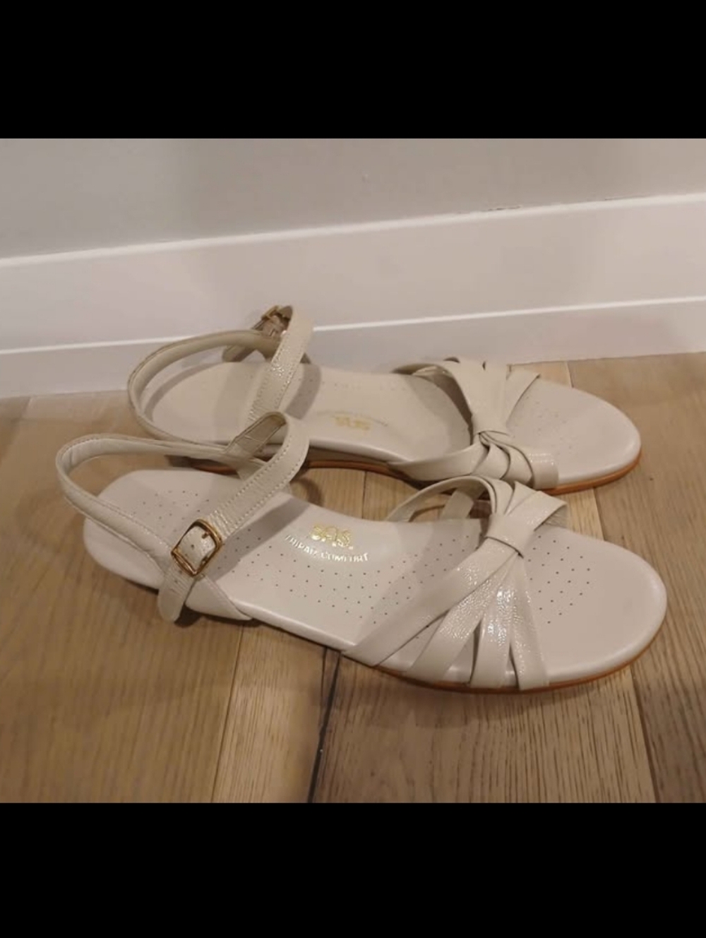 Sandals Leather Patent SAS Size 11 Narrow NEW